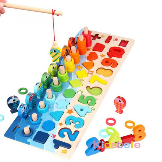 MONTESSORI MATH FISHING GAME - WOODEN EDUCATIONAL TOY FOR KIDS 3+