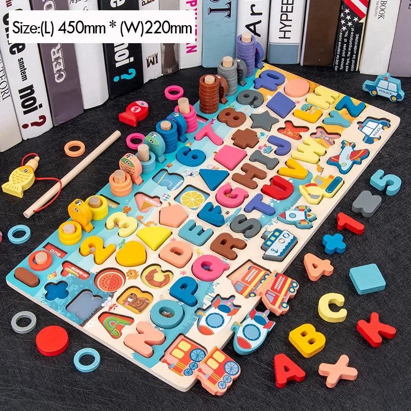 MONTESSORI MATH FISHING GAME - WOODEN EDUCATIONAL TOY FOR KIDS 3+