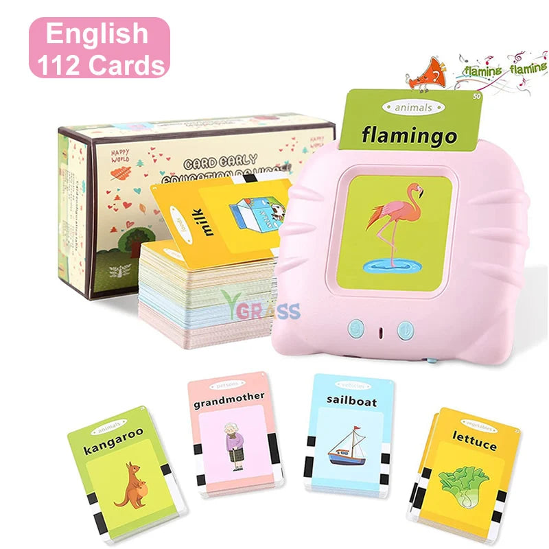 Educational Language And Literacy Learning Toys Talking Flash Cards Kids Games Audio Book Gift Russian Alphabet Spanish French