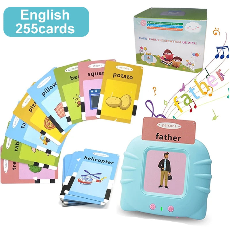Educational Language And Literacy Learning Toys Talking Flash Cards Kids Games Audio Book Gift Russian Alphabet Spanish French