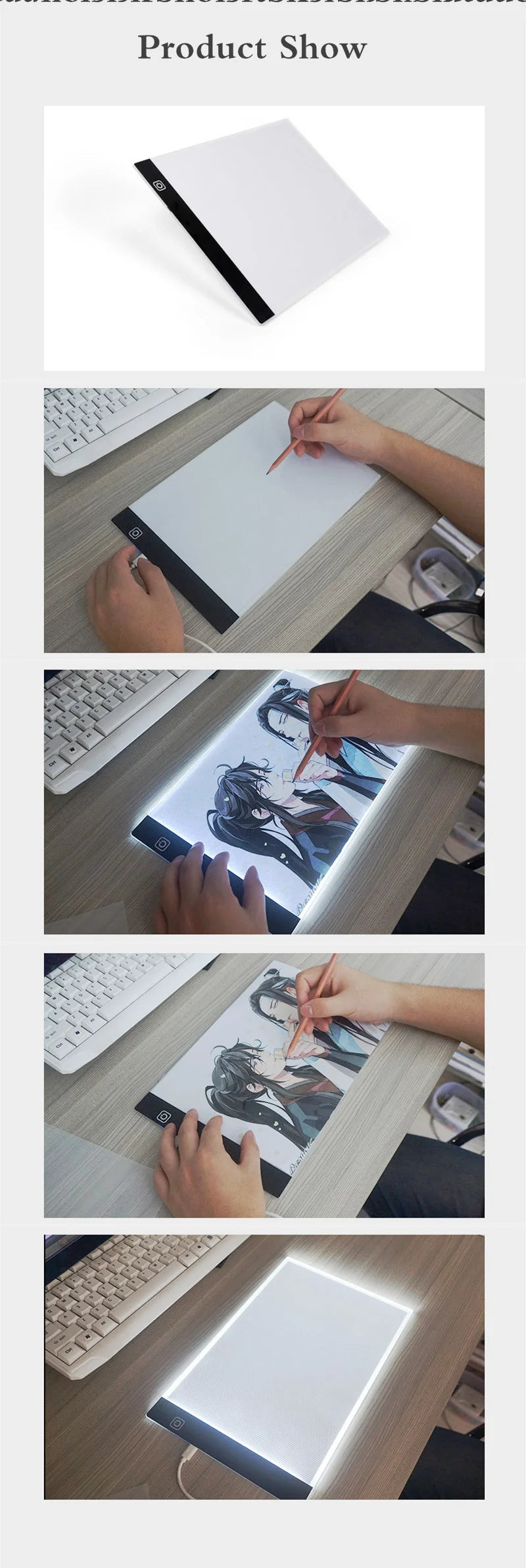3 Level Dimmable Led Drawing Copy Pad Board for Baby Toy A4 Creativity Painting Educational Toys for Children Gifts