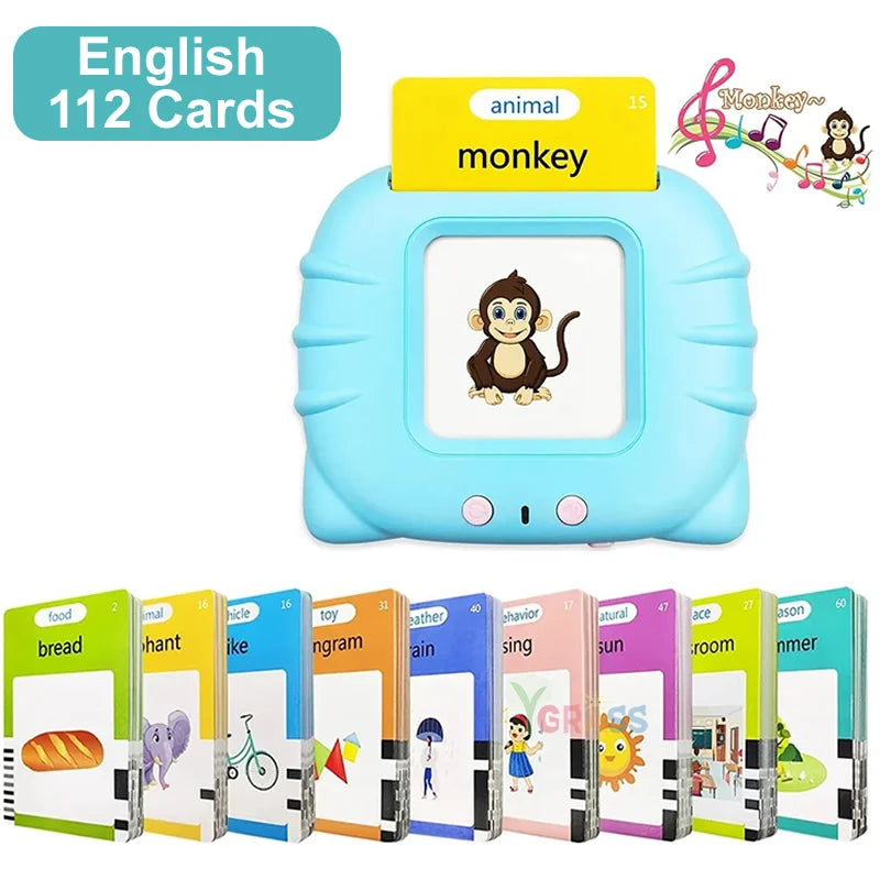 Educational Language And Literacy Learning Toys Talking Flash Cards Kids Games Audio Book Gift Russian Alphabet Spanish French