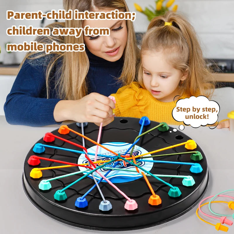 2025 New Rope Breaking Battle Challenge Puzzle Toy Knot Toy Children's Rope Decoding Game Logic Training