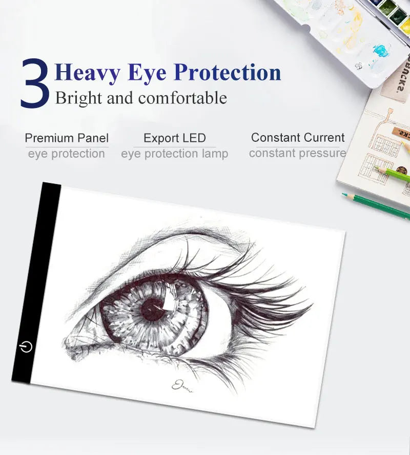 3 Level Dimmable Led Drawing Copy Pad Board for Baby Toy A4 Creativity Painting Educational Toys for Children Gifts